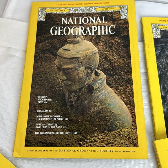 Vintage National Geographic Magazine 1977-1978 Lot of 4 - Picture 3 of 12